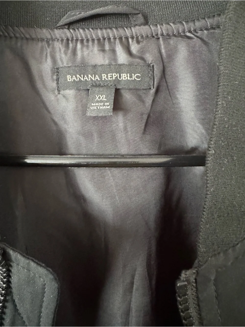 Banana Republic Black Bomber Jacket
